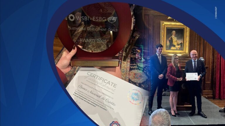 BNC reconocido por WSBI por su impacto en desarrollo sostenible e innovación financiera
